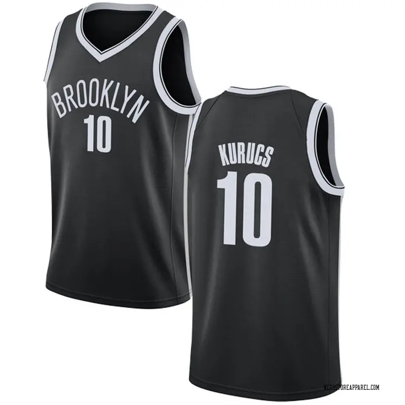 Nike Brooklyn Nets Swingman Black Rodions Kurucs Jersey - Icon Edition ...